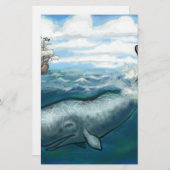 Whale Ho Briefpapier (Vorne/Hinten)