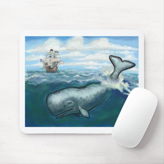 Whale Ho Mousepad (Mit Mouse)