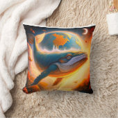 Whale Ich frage mich Kissen (Decke)