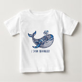 Whale: Ich spreche Whaaalleee! Baby T-shirt (Vorderseite)