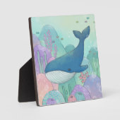 Whale Illustration Fotoplatte (Vorderseite)