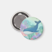 Whale Illustration Magnet (Vorderseite/Rückseite)