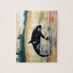 Whale im Foto Jump Puzzle mit Geschenkboxen