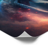 Whale in der Sky Fantasy Art Poster (Ecke)