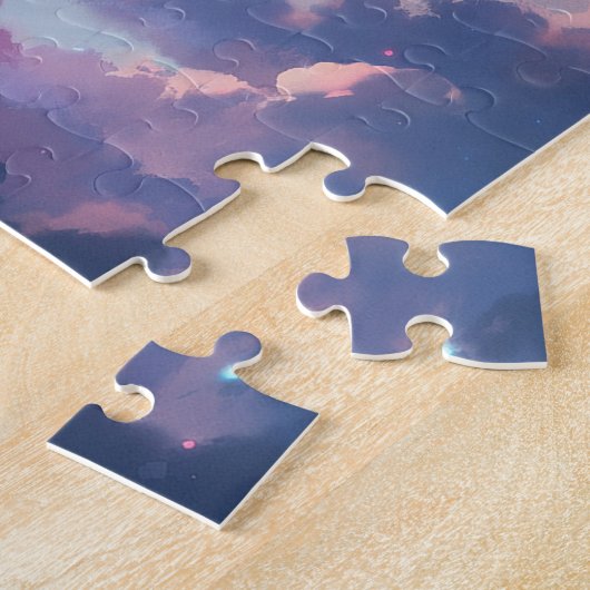 Whale in der Sky Fantasy Art Puzzle (Seite)