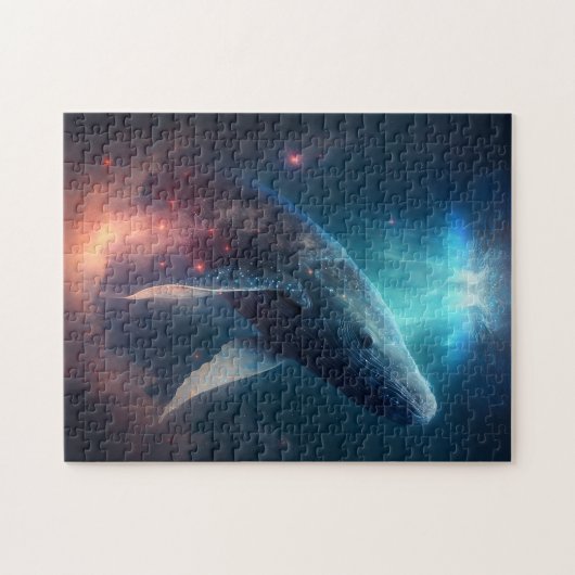 Whale in der Sky Fantasy Art Puzzle (Horizontal)