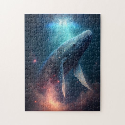 Whale in der Sky Fantasy Art Puzzle (Vertikal)
