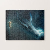 Whale in der Sky Fantasy Art Puzzle (Horizontal)