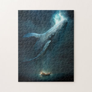 Whale in der Sky Fantasy Art Puzzle