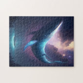 Whale in der Sky Fantasy Art Puzzle (Horizontal)