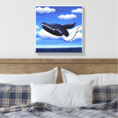 Whale in the sky leinwanddruck (Insitu (Schlafzimmer))