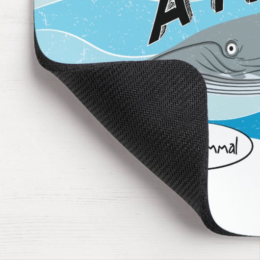 Whale is not a fish mousepad (Ecke)