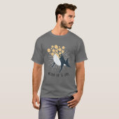 Whale isst Bitcoins HODL witzig T-Shirt (Vorne ganz)