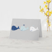 Whale Karte (Gelbe Blume)
