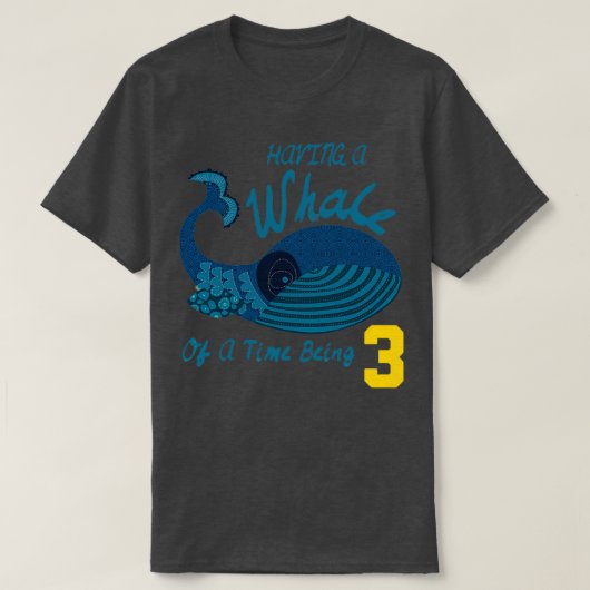 Whale Kids Shirt 3. Geburtstagsgeschenkboys (Design vorne)