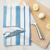 Whale Kitchtuch Geschirrtuch (Viertel Falte)