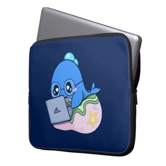Whale Laptop-Hüllen Laptopschutzhülle (Vorderseite Links)