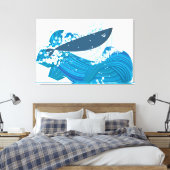 Whale Leinwanddruck (Insitu (Schlafzimmer))