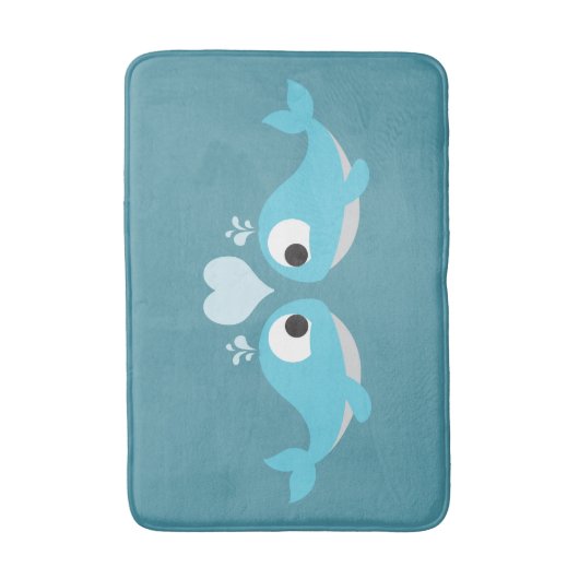 Whale-Liebe Badematte (Vorderseite Vertikal)