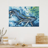 Whale Liebe Song Poster (Küche)