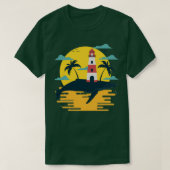 Whale Lighthouse T-Shirt (Design vorne)