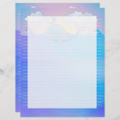 Whale Lined - 8,5" x 11" Stationierblech (Vorne/Hinten)