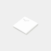 Whale , Linie Art Illustration Post-it Klebezettel (angewinkelt)