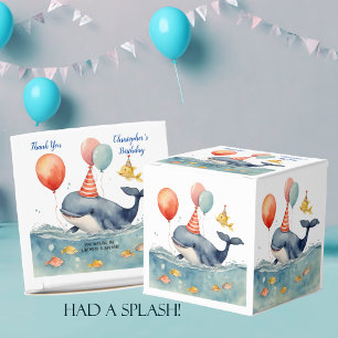 Whale macht einen Splash Boy's Geburtstag Geschenkschachtel