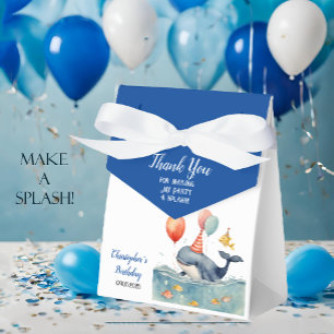Whale Make a Splash Boy's Birthday Danke Geschenkschachtel