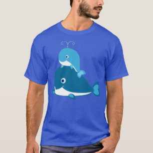 Whale-Mama und Baby-Wale T-Shirt