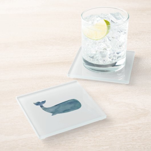 Whale Marble Stone Untersetzer (Schrägansicht)