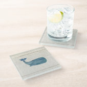 Whale Marble Stone Untersetzer (Schrägansicht)