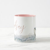 Whale Minimalist Name Coffee Mug Tasse (Zentrum)