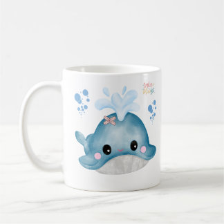 Whale mit Verband und Blase Kaffee Tasse