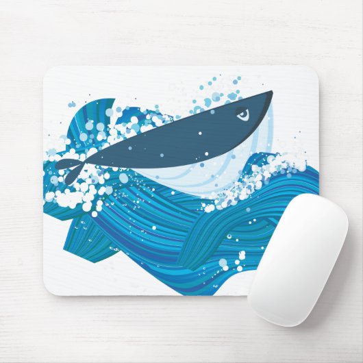 Whale Mousepad (Mit Mouse)
