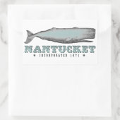 Whale Nantucket MA Inc 1671 Stickers (Tasche)