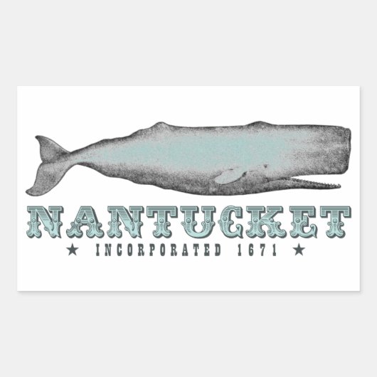 Whale Nantucket MA Inc 1671 Stickers (Vorderseite)