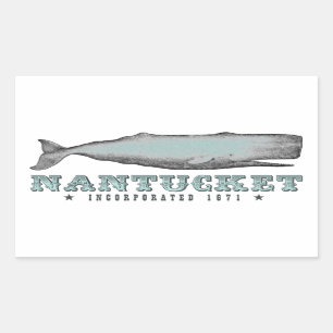 Whale Nantucket MA Inc 1671 Stickers