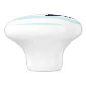 Whale Nautical Blue Whales Boys Kinderzimmer Keramikknauf (Seitenansicht)