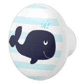Whale Nautical Blue Whales Boys Kinderzimmer Keramikknauf (Rechts)