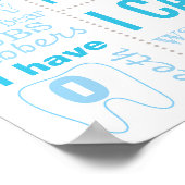 Whale Nautical First Birthday Schilder-Plakatwand Poster (Ecke)