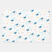Whale Nautical Geschenkpapier Set (Vorderseite 3)
