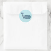 Whale Nautical Ocean Party Danke Stickers (Tasche)