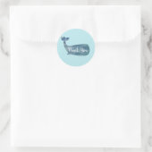 Whale Nautical Ocean Party Danke Stickers (Tasche)