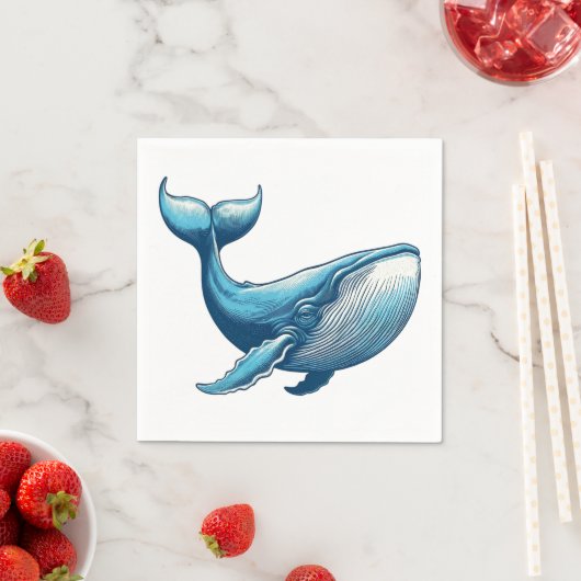 Whale Nautical Paper Napkins Serviette (Beispiel)