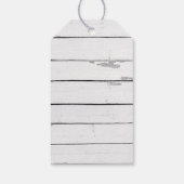 Whale Nautical Shiplap Rustic Gift Tag Geschenkanhänger (Rückseite)