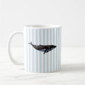 Whale Nautical Stripe Muster Kaffeetasse (Links)