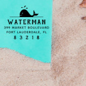 Whale | Nautische Familienname - Rücksendeadresse Permastempel