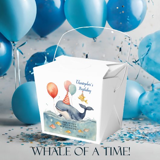 Whale of a Time Boy's Birthday Danke Geschenkschachtel