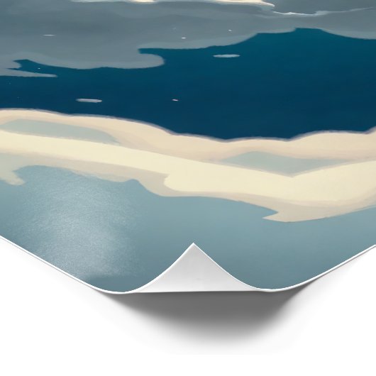 Whale of the Celestial Tides Poster (Ecke)